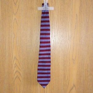 Blue/maroon striped casual neck 👔 tie by: "ALEXANDER CROSS LTD" *@SEE PICS PLZ